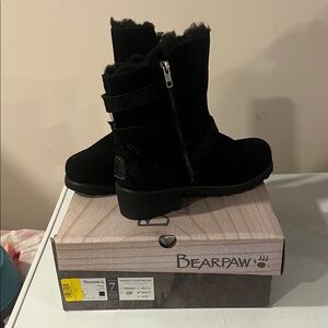 BearPaw Black Mid-Calf Boots